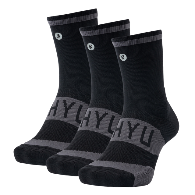 SHYU - Training Socks 3 Pack - Black