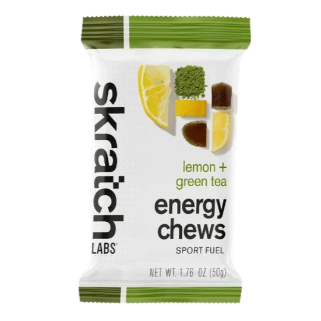 Skratch Labs - Sport Energy Chews - Green Tea & Lemon (with caffeine)