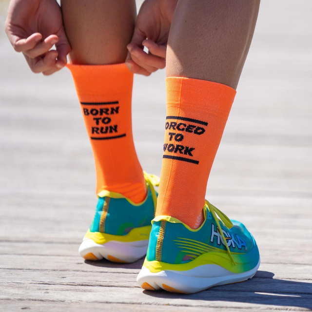 Sporcks - Running Sock - Born To Run Orange (alt1)