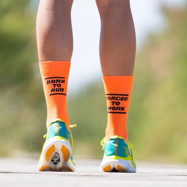 Sporcks - Running Sock - Born To Run Orange (alt3)