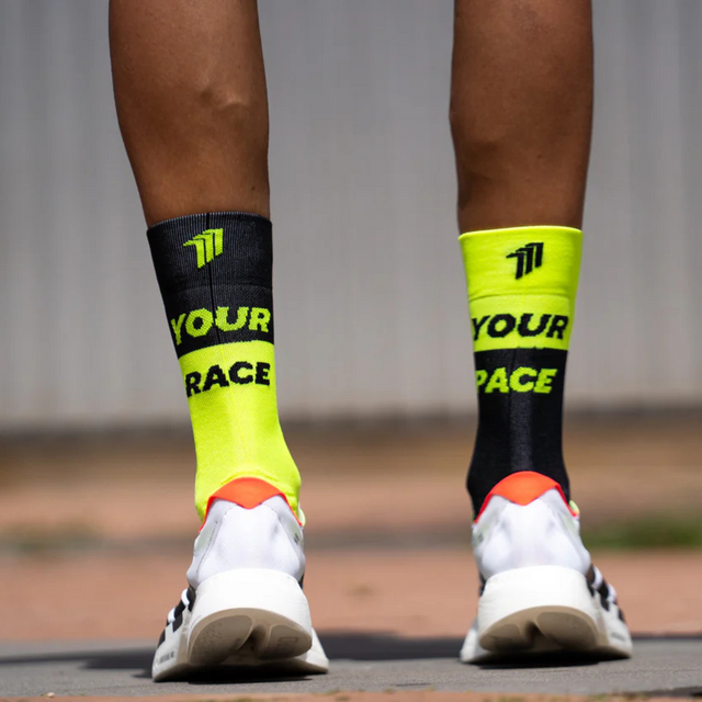 Sporcks - Running Socks -  Race Pace Black (Lifestyle Back)