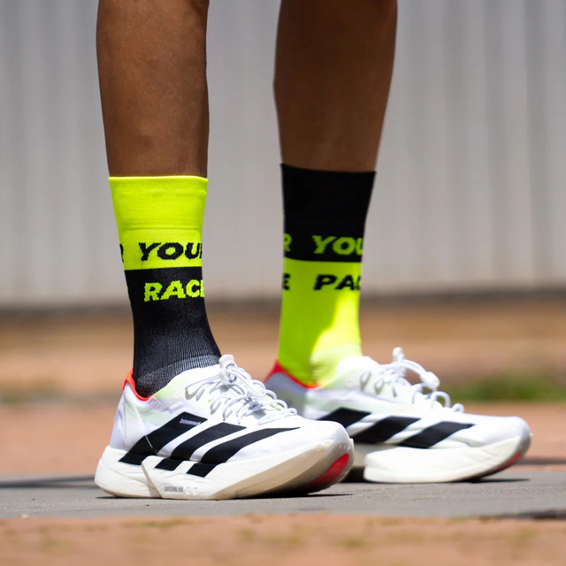 Sporcks - Running Socks -  Race Pace Black (Lifestyle Side)