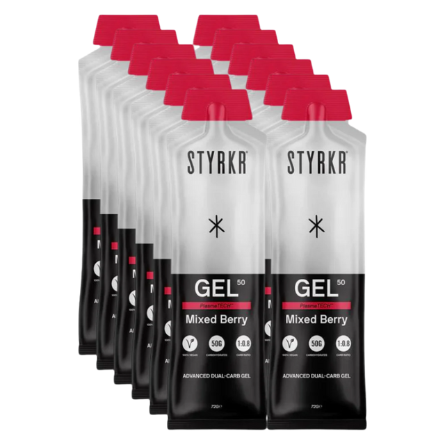 Styrkr - Gel50 Dual-Carb Energy Gel - Mixed Berry - Box of 12