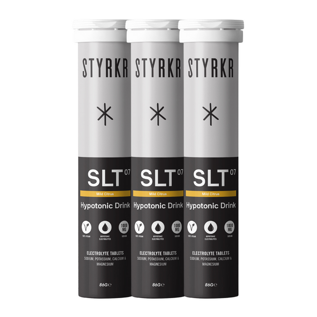 Styrkr - SLT07 Hydration Tablets - Mild Citrus (1000mg) - 3 Pack