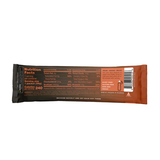 Tailwind Nutrition - Recovery Mix Stick - Salted Caramel (59g) - Back
