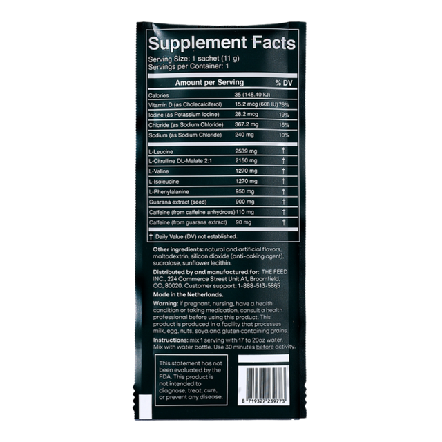 Victus - 01 Before Drink Mix - Blackberry & Peach - Back