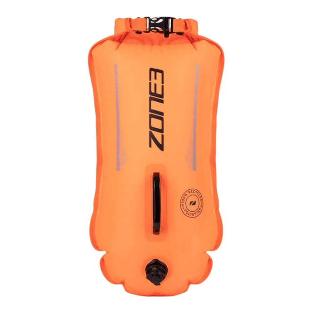 Zone3 - Recycled Safety Buoy/Dry Bag 28L - Fluro Orange - Aid Station