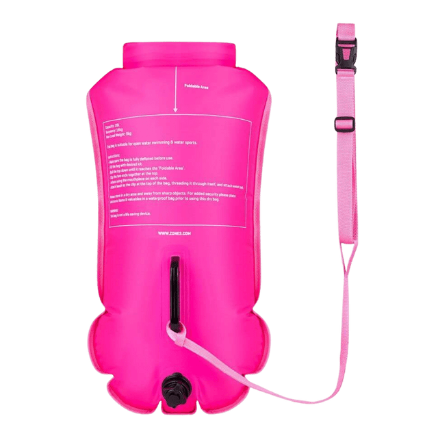 Zone3 - Recycled Safety Buoy/Dry Bag 28L - Pink - Aid Station