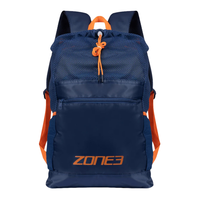 Zone3 - Large Mesh Training Backpack - Blue/Orange