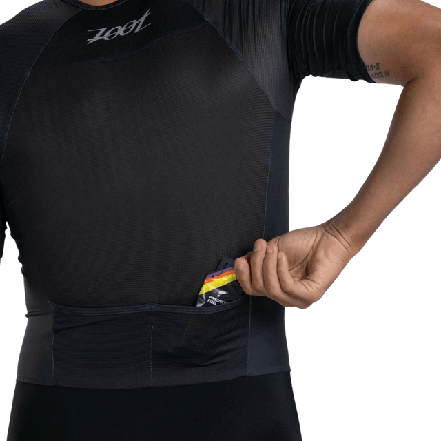 Zoot - Mens Core Tri Aero FZ Racesuit - Jet Black - Aid Station