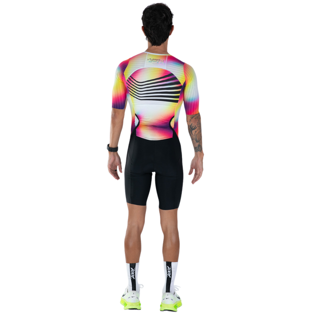 Zoot Men's Ultra Tri P1X Racesuit in Eclipse colourway - back view