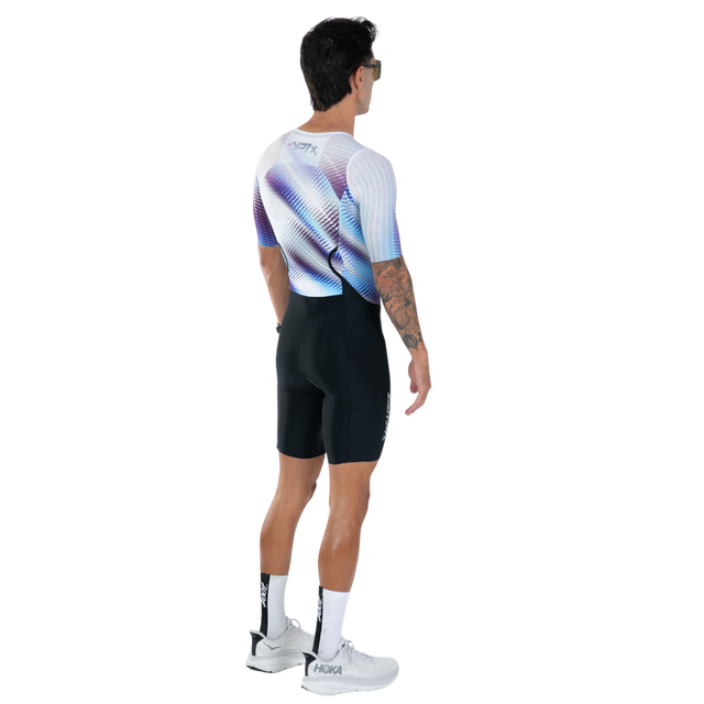 Zoot Men's Ultra Tri P1X Racesuit in Nova colourway - back angle view, alternate