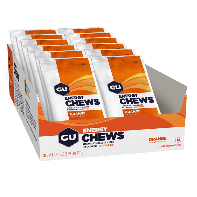 GU Energy Chews Orange Box of 12