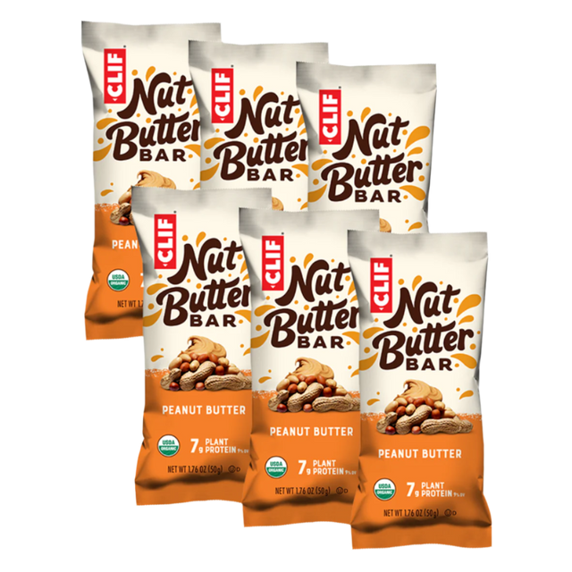 Clif Bar - Nut Butter Bars - Peanut Butter - 6 Pack