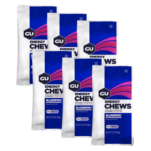 GU Energy - Energy Chews - Blueberry Pomegranate - 6 Pack