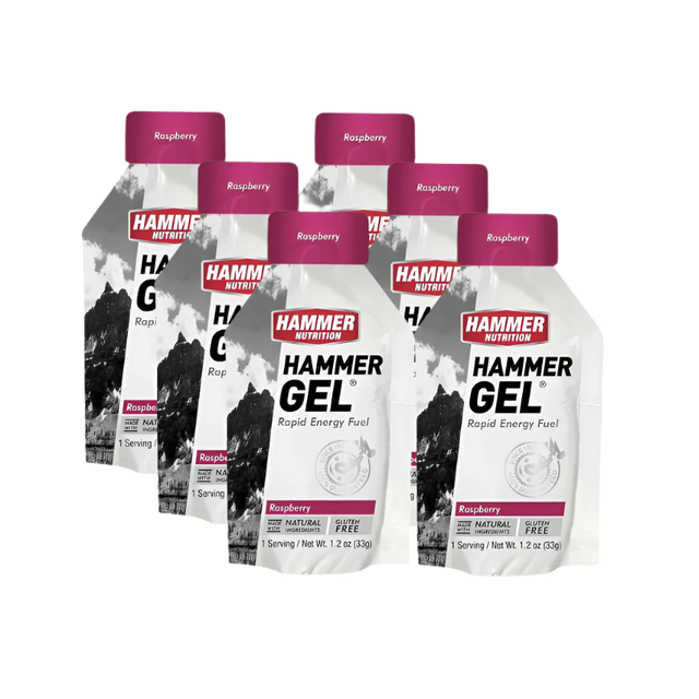 Hammer Nutrition - Energy Gels - Raspberry (33g) - 6 Pack