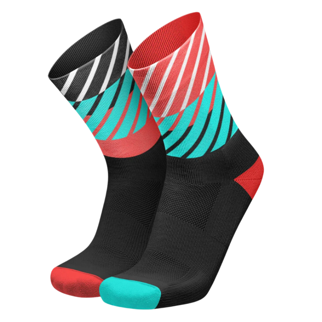 Incylence - Running Diaganols Long Sock - Black Inferno