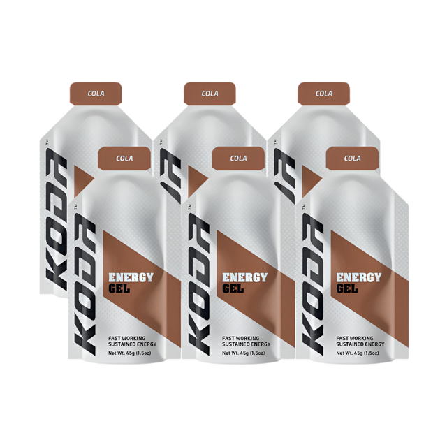 KODA Energy Gel in Cola flavour (6 pack)