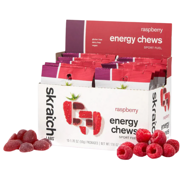 Skratch Labs - Sport Energy Chews - Raspberry - Box of 10