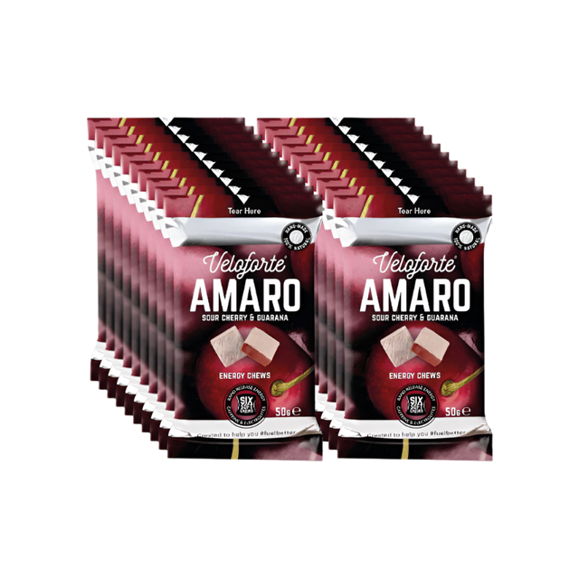 Veloforte - Energy Chews - Amaro (Sour Cherry & Guarana) - Box of 20