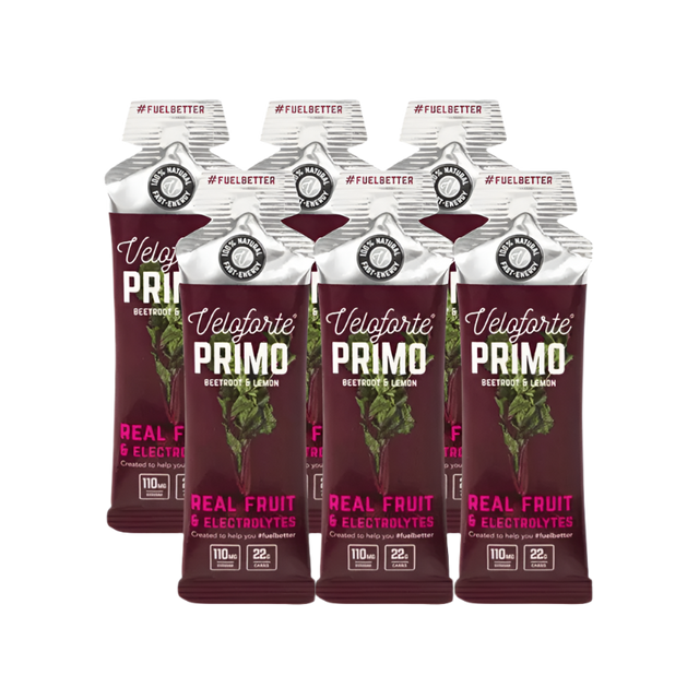 Veloforte - Energy Gels - Primo (Beetroot & Lemon) - 6 Pack